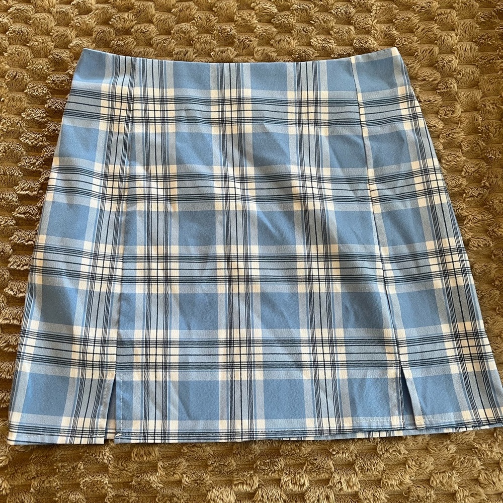 Blue Plaid Women's Skirt